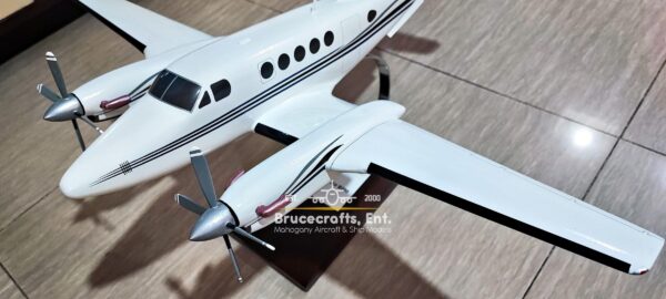 Model of Beechcraft Super King Air B200 with detailed craftsmanship.